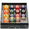 Cue & Case Set 15 Mini Magnetic Spots And Stripes Pool Balls -Billiards Shop 1 114
