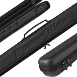 PowerGlide PowerGlide Svartur Black 3/4 Tubular Snooker Pool Cue Case - Max Shaft Length 111cm
