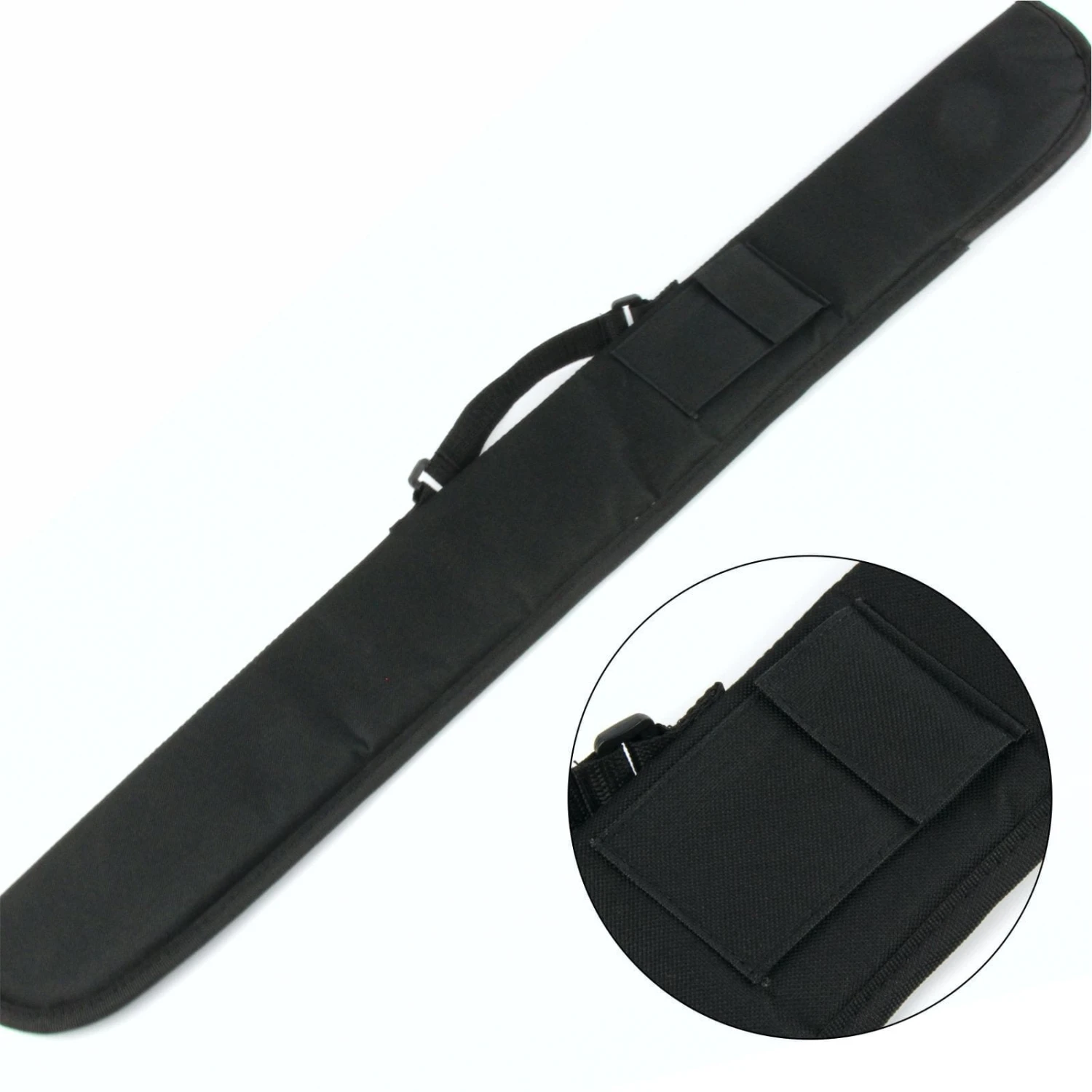 Cue & Case BLACK CANVAS 2pc Pool Snooker Cue Case With Accessory Pocket 3 Cue & Case BLACK CANVAS 2pc Pool Snooker Cue Case With Accessory Pocket
