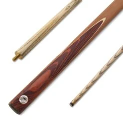 Cue + Case PRO147 K-Series Junior 2 Piece Centre Joint Traditional Kids Snooker Pool Cue – 9.5mm Tip