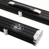 Baize Master Baize Master WIDE BLACK 3/4 PRO LINE Aluminium Metal Ends Snooker Pool Cue Case - Holds 2 Cues -Billiards Shop 1 4 1