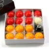 Cue & Case Funky Chalk Kids Small 38mm ECONOMY RED & YELLOW POOL Balls - 16 Ball Set - 1 1/2 Inch -Billiards Shop 1 414