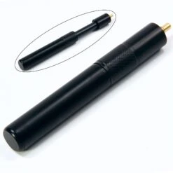 Baize Master BLACK Short Telescopic Mini Butt Metal Extension Extends To 10 Inch - Fits Baize Master Cues