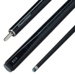 PowerGlide PowerGlide Noir Fiberglass 57 Inch 2 Piece Centre Joint Low Deflection Snooker Cue 10mm Tip