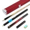 Cue + Case Baize Master G14 RED EMPEROR 3/4 Cue Set 9.5mm Tip With Baize Master 3/4 Red Pro-Line Case, Long Telescopic Extension, Mini Butt And 2 Chalks -Billiards Shop 1 scaled 612eee93 e625 4a2f 851c a1a70ae896f0