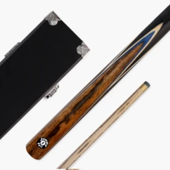Jonny 8 Ball Jonny 8 Ball NEEDLE 57 Inch 2 Piece Centre Joint English Pool Cue And Case Set 9mm Tip With Slim Tapered Ash Shaft