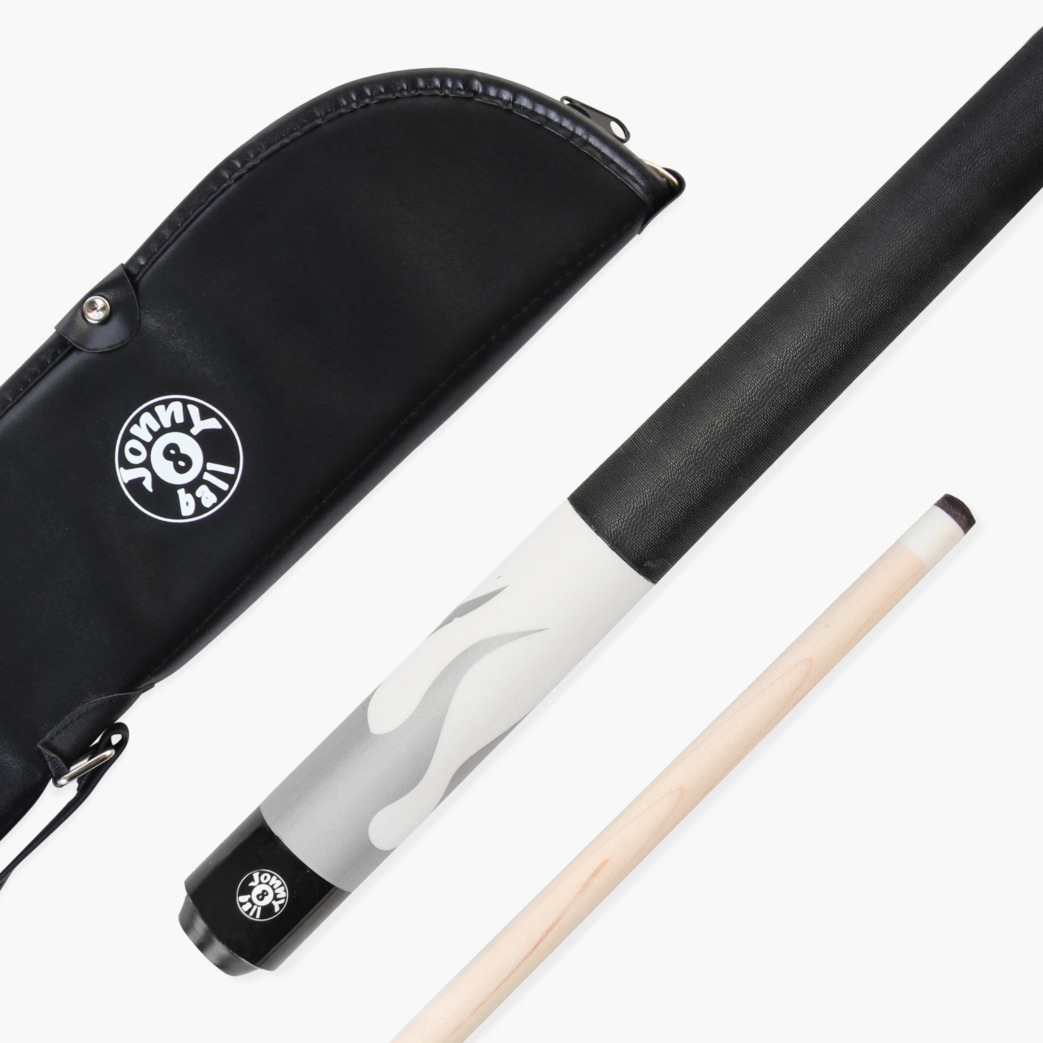 Cue + Case Jonny 8 Ball Flame 58" Maple Pool Snooker Cue With 11mm Tip And Heavy Duty Vinyl Soft Case 19 Cue + Case Jonny 8 Ball Flame 58" Maple Pool Snooker Cue With 11mm Tip And Heavy Duty Vinyl Soft Case - Image 17