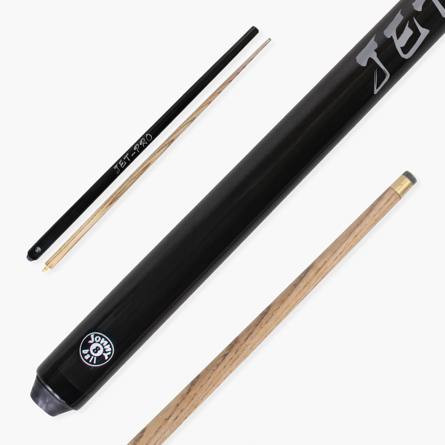 Jonny 8 Ball Jonny 8 Ball 57 Inch BLACK JET-PRO 2pc Ash Pool Cue With 8mm Elk Master Tip 3 Jonny 8 Ball Jonny 8 Ball 57 Inch BLACK JET-PRO 2pc Ash Pool Cue With 8mm Elk Master Tip
