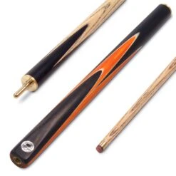 PRO147 PRO147 3/4 CRUCIBLE Hand Spliced 57 Inch Ash Snooker Pool Cue With 9.5mm Tip + Mini Butt Extension