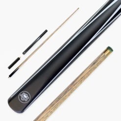 PRO147 PRO147 Black & White STRIKER 57 Inch 3/4 Snooker Pool Cue With 9.5mm Tip - Mini Butt Included