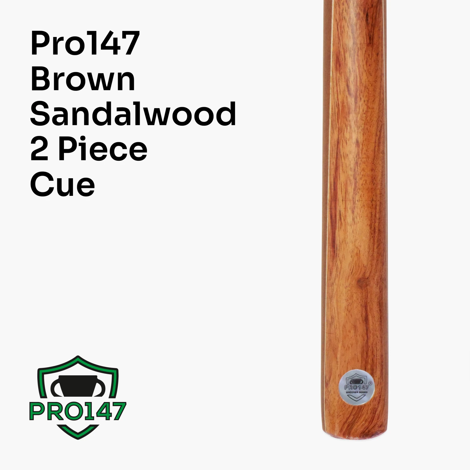 PRO147 PRO147 Brown Sandalwood 57 Inch 2 Piece Heavy Weight Snooker Cue And Case Set 9.8mm Tip 4 PRO147 PRO147 Brown Sandalwood 57 Inch 2 Piece Heavy Weight Snooker Cue And Case Set 9.8mm Tip - Image 2