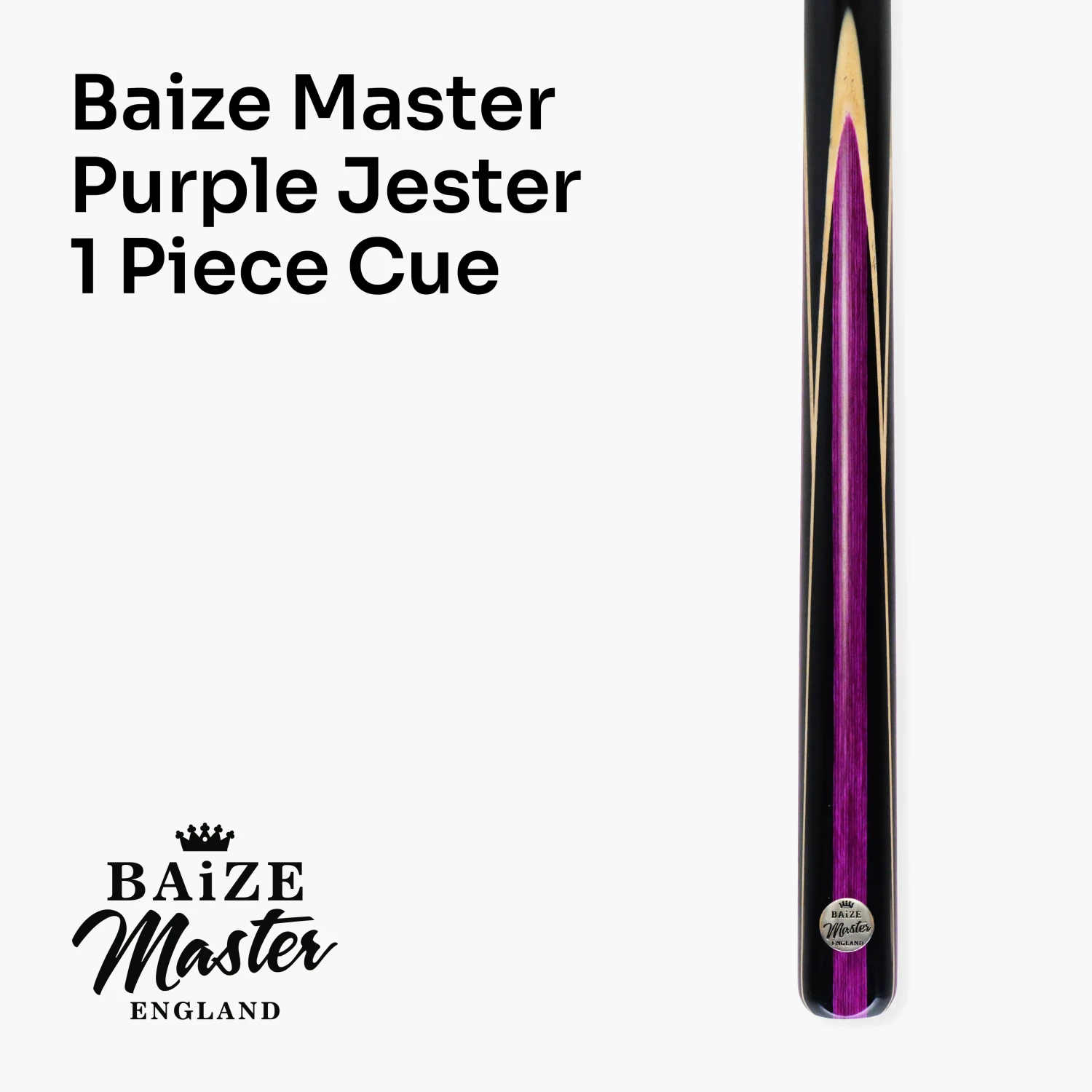 Baize Master Baize Master 1 Piece PURPLE JESTER 57 Inch Ash Snooker Pool Cue With 9.5mm Tip 4 Baize Master Baize Master 1 Piece PURPLE JESTER 57 Inch Ash Snooker Pool Cue With 9.5mm Tip - Image 2
