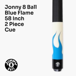 Cue + Case Jonny 8 Ball Flame 58" Maple Pool Snooker Cue With 11mm Tip And Hard Case -Billiards Shop 2 3f0860d3 8f47 494e 854e b1dba7dfe367