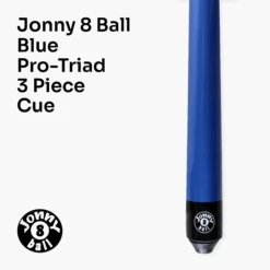Jonny 8 Ball Jonny 8 Ball 52" BLUE PRO-TRIAD 3 Section Pool Cue - 8mm Elk Master Tip -Billiards Shop 2 529a8b90 1cb8 4976 b11f a6b60ffd5c06