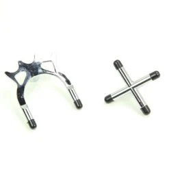 Cue & Case Chrome Cross & Bridge Rest Heads For Snooker Or Pool