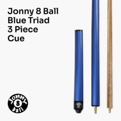Jonny 8 Ball Jonny 8 Ball 57 Inch BLUE TRIAD 3 Section Ash Pool Snooker Cue WITH SOFT CASE -Billiards Shop 3 4c1ae786 e5db 40b6 abf1 b39aba6d2caf