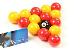 Aramith ARAMITH LEAGUE Red & Yellow 2'' Balls With PRO CUP Spotted Cue Ball -Billiards Shop 47020379