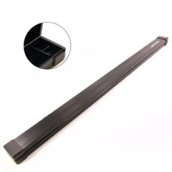 Peradon Peradon BLACK ALUMINIUM 3/4 Jointed 3pc Snooker Cue Case With Locks - 127cm