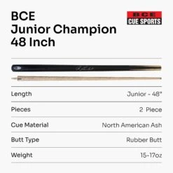 BCE BCE Christophe Lambert 48 Inch JUNIOR CHAMPION 2 Piece English Pool Cue And Case Set 8.5mm Tip 16 BCE BCE Christophe Lambert 48 Inch JUNIOR CHAMPION 2 Piece English Pool Cue And Case Set 8.5mm Tip -Billiards Shop 48ChristopheJuniorSleeve7