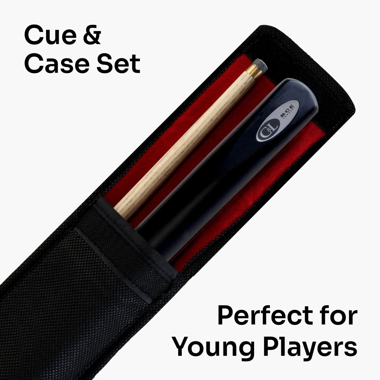 BCE BCE Christophe Lambert 48 Inch JUNIOR CHAMPION 2 Piece English Pool Cue And Case Set 8.5mm Tip 10 BCE BCE Christophe Lambert 48 Inch JUNIOR CHAMPION 2 Piece English Pool Cue And Case Set 8.5mm Tip - Image 8