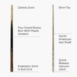 Jonny 8 Ball Jonny 8 Ball VISTA 57 Inch 2 Piece English Pool Cue And Case Set With 8mm Tip -Billiards Shop 4 130d94fa fc92 4b70 ba30 9799ed79fe94