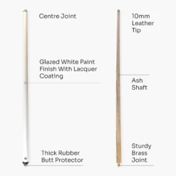 Jonny 8 Ball Jonny 8 Ball 42 Inch WHITE JET JUNIOR 2 Pc Ash Pool Snooker Cue - 10mm Tip -Billiards Shop 4 2b24c117 dfe8 4c07 9cc2 4baa6af59664