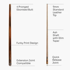 Jonny 8 Ball Jonny 8 Ball NOVA 57 Inch 2 Piece English Pool Cue 9mm Tip With Slim Tapered Ash Shaft -Billiards Shop 4 31f4e5c9 dd8e 4f61 b281 f74e62f69adb