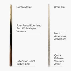Jonny 8 Ball Jonny 8 Ball VISTA 57 Inch 2 Piece Centre Joint Multi Spliced English Pool Cue With 8mm Tip -Billiards Shop 4 47862fd6 66b8 4f01 92ef 19cb306df9b0