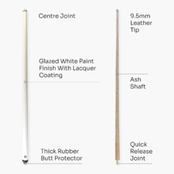 Jonny 8 Ball Jonny 8 Ball 57 Inch JET 2 Piece Ash Snooker Pool Cue - 9.5mm Tip -Billiards Shop 4 4d333a5f ba17 48ac b752 f6aeb1236f42