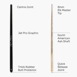 Jonny 8 Ball Jonny 8 Ball 57 Inch BLACK JET-PRO 2pc Ash Pool Cue With 8mm Elk Master Tip 12 Jonny 8 Ball Jonny 8 Ball 57 Inch BLACK JET-PRO 2pc Ash Pool Cue With 8mm Elk Master Tip -Billiards Shop 4 75255d1c a67a 44a7 8b6b b46b09df8c72