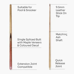 PRO147 PRO147 PRO MATCH 57 Inch 2 Piece Matching Ash Snooker Pool Cue 9.5mm Tip 25 PRO147 PRO147 PRO MATCH 57 Inch 2 Piece Matching Ash Snooker Pool Cue 9.5mm Tip -Billiards Shop 4 ab121dc0 c2af 48e4 913d e67bd8afe520