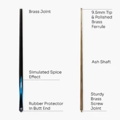 PRO147 PRO147 TSUNAMI 57 Inch 2 Piece Centre Joint Snooker Pool Cue 9.5mm Tip -Billiards Shop 4 b90b6fa7 ff8c 43db 813f 841b7a28f21f