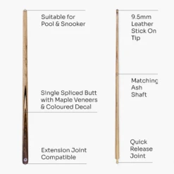 PRO147 PRO147 PRO MATCH 57 Inch 2 Piece Matching Ash Snooker Pool Cue 9.5mm Tip 31 PRO147 PRO147 PRO MATCH 57 Inch 2 Piece Matching Ash Snooker Pool Cue 9.5mm Tip -Billiards Shop 4 bab92337 9603 4b67 a018 fef8a5b5c975