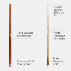 PRO147 PRO147 2 Piece BROWN SANDALWOOD Heavy Weight Snooker Cue With 9.8mm Tip 20oz To 21oz -Billiards Shop 4 f7be2049 6fbe 4374 9ba3 cc2c6fe5cd52