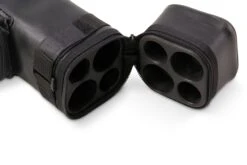 Cue + Case Funky Chalk ALL BLACK Leather Patch Effect SQUARE 2 Piece Snooker Pool Cue Case - Holds 2 Centre Jointed Cues -Billiards Shop 5 25 scaled 052942b7 b3b3 4393 a644 407077c92bb2