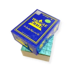Cue & Case Box Of 144 Pcs Green TRIANGLE Snooker & Pool Chalk