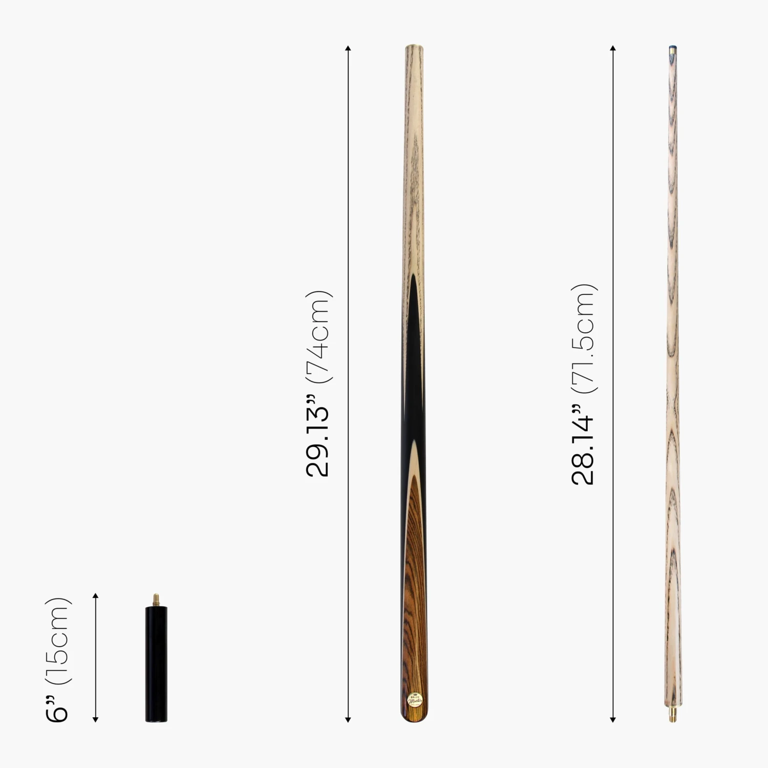 Baize Master Baize Master Kingswood PREMIUM 57 Inch 2 Piece Centre Joint Matching Ash Hand Spliced Snooker Pool Cue With Mini Butt 9.5mm Tip 7 Baize Master Baize Master Kingswood PREMIUM 57 Inch 2 Piece Centre Joint Matching Ash Hand Spliced Snooker Pool Cue With Mini Butt 9.5mm Tip - Image 5