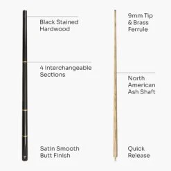 Jonny 8 Ball Jonny 8 Ball COMBI Length Adjustable 5 Piece Ash Snooker Pool Cue – 9mm Tip -Billiards Shop 5 d63b6c14 ef04 43da a346 e1b21e0df11b