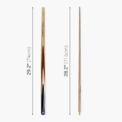 Cue + Case Baize Master Paragon 57 Inch 2 Piece Centre Joint Snooker Pool Cue 9.3mm Pro Leather Tip -Billiards Shop 5v2