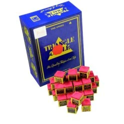 Cue & Case Box Of 144 Pcs RED TRIANGLE Snooker & Pool Chalk