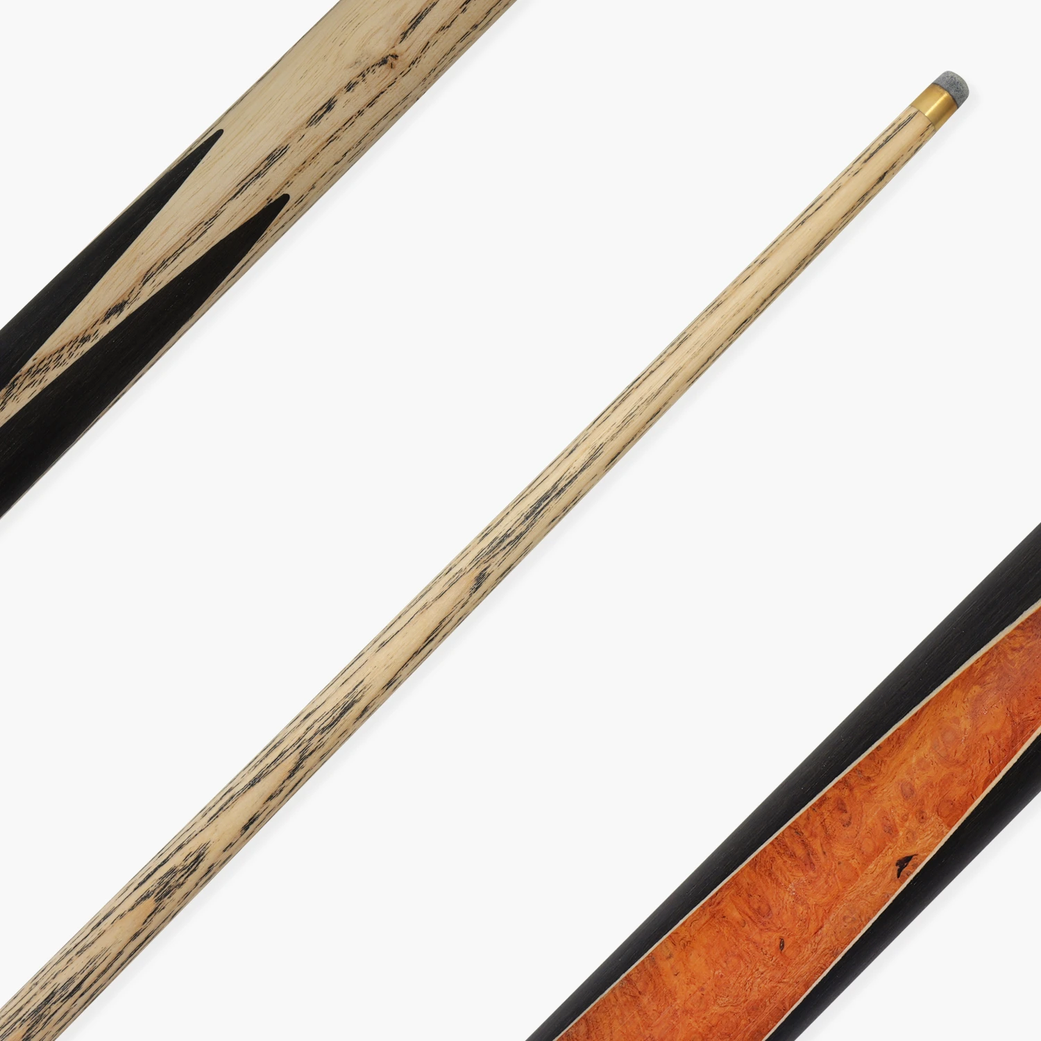 Baize Master Baize Master Black Label 57 Inch One Piece Hand Spliced Premium Ebony Butt English Pool Cue With 8mm Leather Tip 8 Baize Master Baize Master Black Label 57 Inch One Piece Hand Spliced Premium Ebony Butt English Pool Cue With 8mm Leather Tip - Image 6