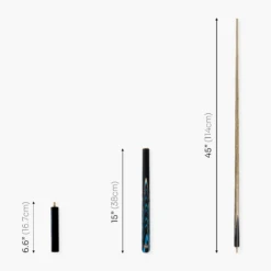 Baize Master Baize Master Gold Series Midnight Azure 58 Inch ¾ Joint Premium Ash Snooker Pool Cue And Case Set 9.5mm Tip -Billiards Shop 6 5d3fab0b 15fe 4165 81a9 a6e8fb76113a