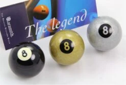 Aramith Exclusive Aramith Premier BLACK, SILVER & GOLDEN 8 BALL Pool Balls