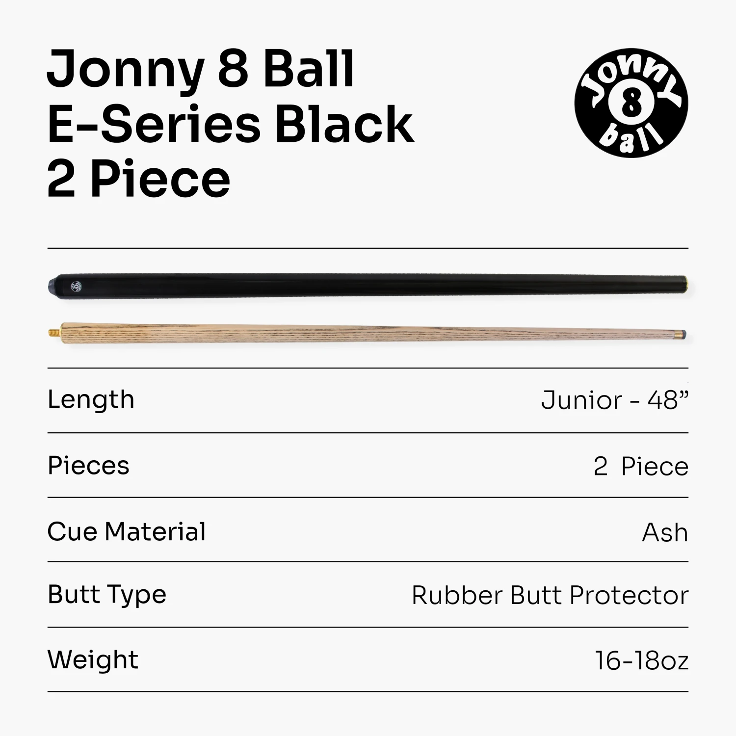 Jonny 8 Ball Jonny 8 Ball Metallic E-Series 2 Piece Centre Joint Snooker Pool Cue 9.5mm Tip 16 Jonny 8 Ball Jonny 8 Ball Metallic E-Series 2 Piece Centre Joint Snooker Pool Cue 9.5mm Tip - Image 14