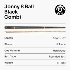 Jonny 8 Ball Jonny 8 Ball COMBI Length Adjustable 5 Piece Ash Snooker Pool Cue – 9mm Tip -Billiards Shop 8 6aba415f 4504 4296 9b6e 2b28a6d054fa
