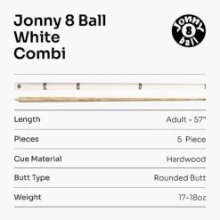 Jonny 8 Ball Jonny 8 Ball COMBI Length Adjustable 5 Piece Ash Snooker Pool Cue – 9mm Tip -Billiards Shop 8 f6ad9906 d87b 4d87 9fe2 759edb3ab361