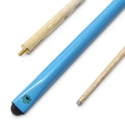 PRO147 PRO147 SKY BLUE Butt 2 Piece Centre Joint Snooker Pool Cue With 9.5mm Tip