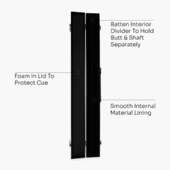 Cue & Case CLASSIC ATTACHE 2 Piece Snooker Pool Cue Case With Batten Divider -Billiards Shop Artboard4
