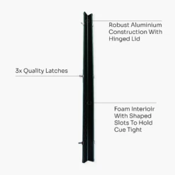 Cue & Case Baize Master Prestige One Piece Luxury Snooker Pool Cue Case - Holds 2 Cues -Billiards Shop Artboard4 706e5b00 877c 48ad 9e3b 4788b1938362