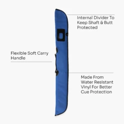 Cue & Case Quality Thick Padded BLUE Vinyl 2pc Soft Cue Case -Billiards Shop Artboard4 a489f413 d970 4892 8b80 fcdf68e107ae